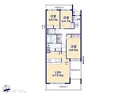 吉祥寺北パーク・ホームズ 3LDKの間取図画像