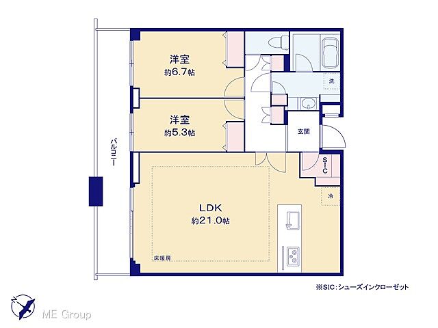 間取り ステーションガーデンタワー 27階/-