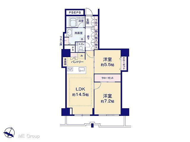 間取り アトラスタワー小石川 24階/-