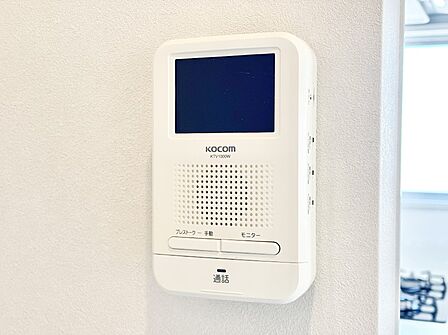 TVモニター付インターフォンが付いていてセキュリティ充実  