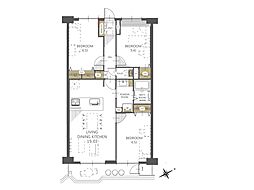 間取図画像 3LDK