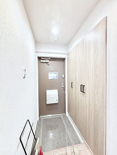 玄関には収納もたっぷりあるのでスッキリした衛生的な空間を保てそう