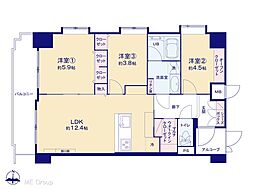 ナイスアーバン池袋山手通り 3LDKの間取図画像