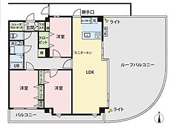 グランドメルシー北原台 3LDKの間取図画像