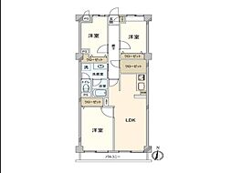 ペガサスマンション三鷹新川 3LDKの間取図画像
