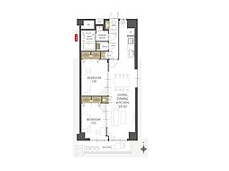 川口栄町グレースマンション 2LDKの間取図画像