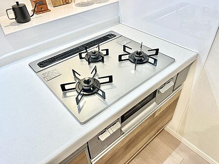 三口ガスコンロでお料理が一気にはかどりそう