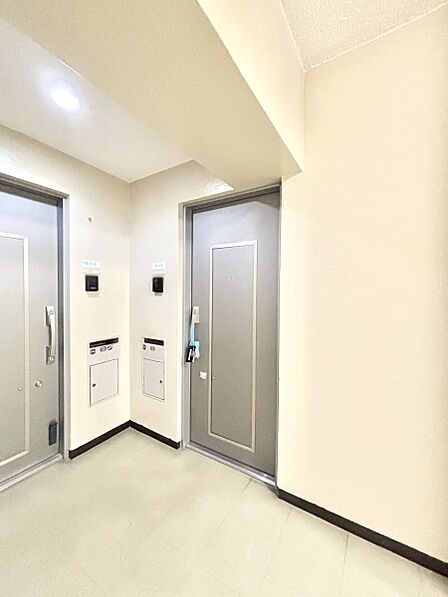 シンプルで落ち着いた雰囲気の玄関周り  
