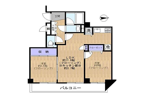 間取りを拡大表示