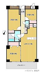 イトーピア小金公園 3LDKの間取図画像
