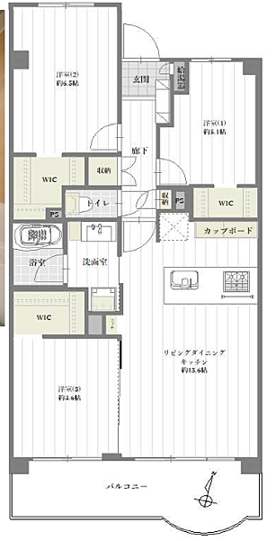 間取りを拡大表示