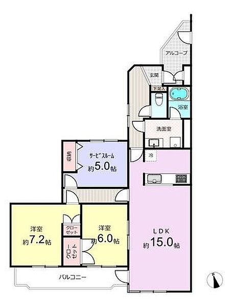 間取りを拡大表示