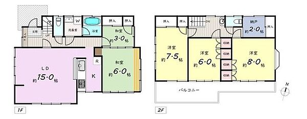 間取りを拡大表示