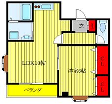 マイフラッツ川口 102 ｜ 埼玉県川口市原町（賃貸マンション1LDK・1階・46.00㎡） その2