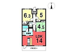 間取図画像 3LDK