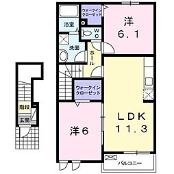 サンライズ ガデン II 2階/202
