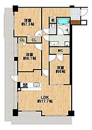 間取図画像 3LDK