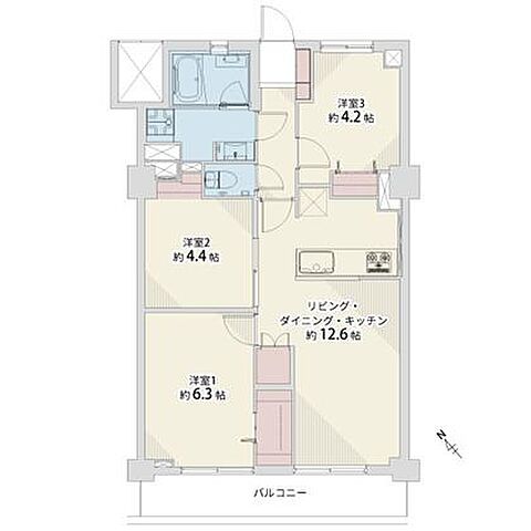 間取り 下前マンション 4階/-