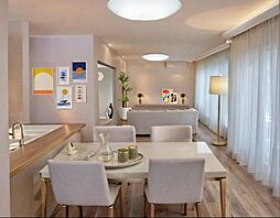 武蔵中原ガーデンハウス 3LDKのリビング/ダイニング