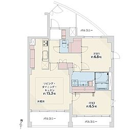 間取図画像 2LDK