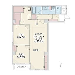 間取図画像 2LDK