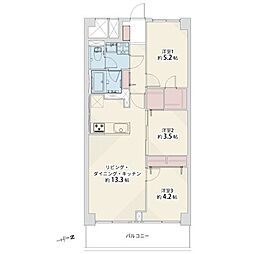 間取図画像 3LDK