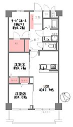 ドムール北市岡 3LDKの間取図画像