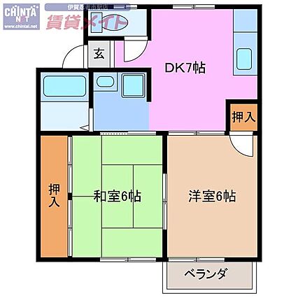 鬼頭ハイツ_間取り_0