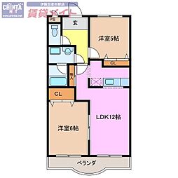 間取図画像 2LDK