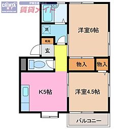 間取図画像 2K