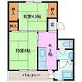 ビレッジハウス上野服部2号棟1階3.6万円
