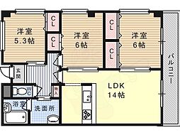 間取図画像 3LDK