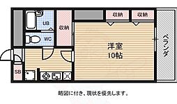 レオパレス総持寺WEST 1Kの間取図画像