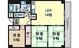 ファミール若園 3LDKの間取図画像