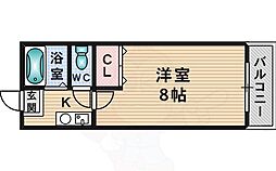宮元七番館 1Kの間取図画像
