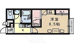 レオパレスミルキーウェイ 1Kの間取図画像