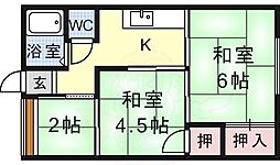 田村ビル 3Kの間取図画像