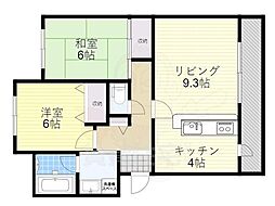 プレミールコート青葉丘 2LDKの間取図画像