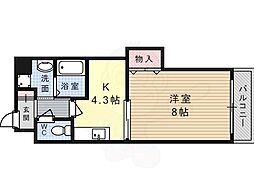 MAEKAWABLD 1Kの間取図画像