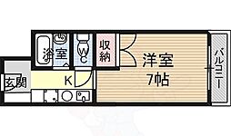 スチューデントパレス茨木 ワンルームの間取図画像