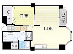 ホワイトハウス穂積 1LDKの間取図画像