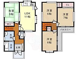 川西町1丁目貸家