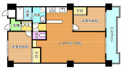 サンライフ三萩野3 2LDKの間取図画像