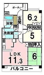 間取図画像 3LDK