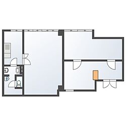 オレンジハウス 2Kの間取図画像