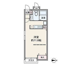 アーバイル新宿西落合 ワンルームの間取図画像