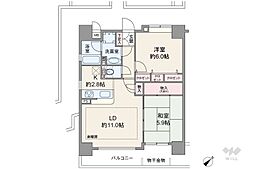 レジェンド西早稲田フォレストタワー 2LDKの間取図画像