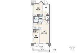 パークシティー高田馬場 2LDKの間取図画像