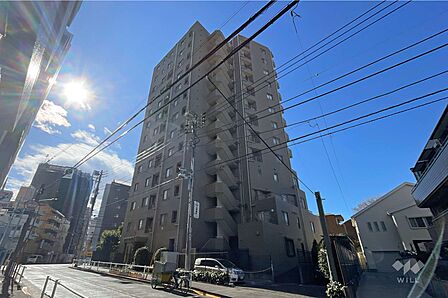 ザ・パームス東中野2の外観（北東側から）