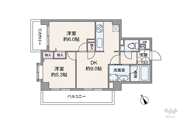間取りを拡大表示